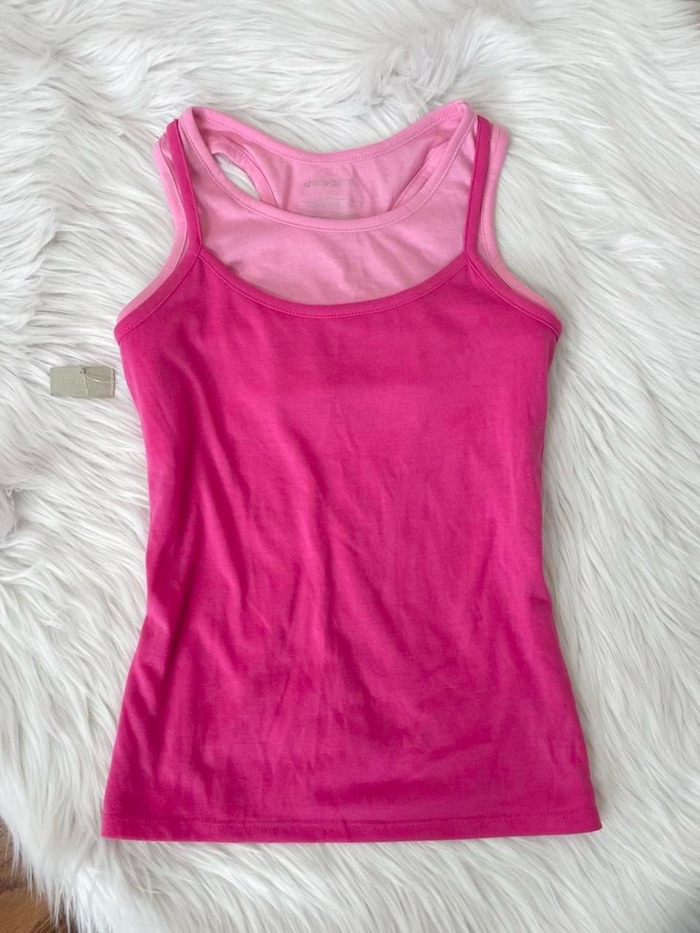 Vintage Y2K pink layered tank top by Xhilaration